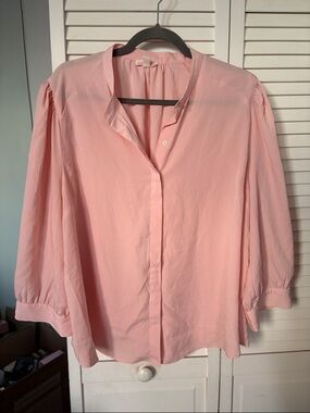 Riley & Rae Blush Pink Button-Up Blouse